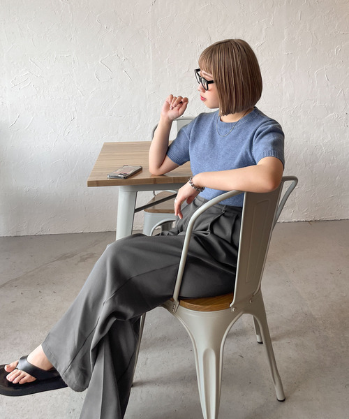 トップス Summer idem（イデム）の「【ZOZOTOWN限定】summer knit tops/サマーニット