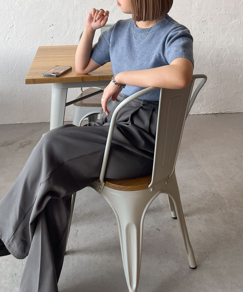 セール】ヘザーサマーニットトップス（ニット/セーター）｜Chillfar