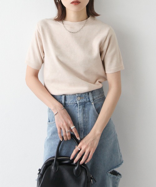 トップス Summer idem（イデム）の「【ZOZOTOWN限定】summer knit tops/サマーニット
