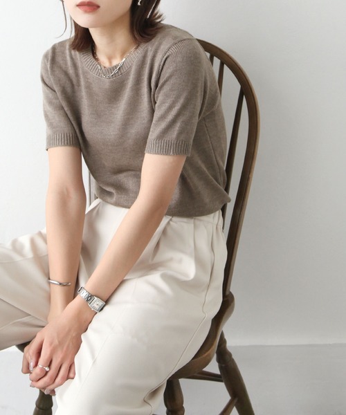 トップス Summer BLUEEAST ニット セーター サマーリブニットトップス レディース