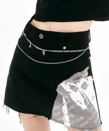 FANCY CLUB（ファンシークラブ）の「【NASTY FANCY CLUB/ナスティファンシークラブ】FANCILY LAYERED CHAIN BELT/レイヤード チェーンベルト イニシャル ロゴ（ベルト）」