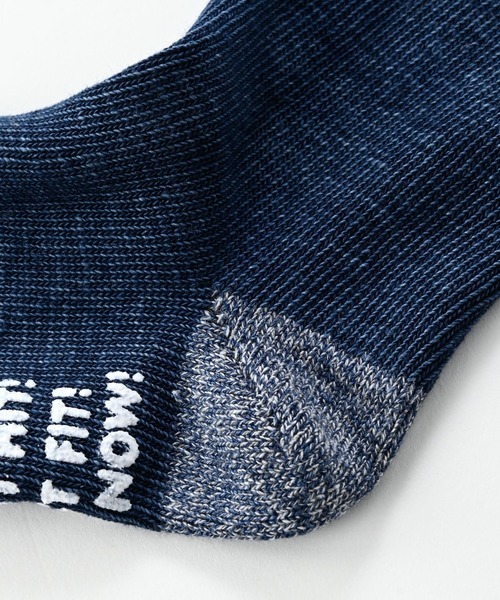 45R（フォーティファイブアール）の「インディゴ度詰の靴下（ソックス/靴下・レディース・インディゴブルー/ライトインディゴブルー・LARGE/MEDIUM）」の3枚目の写真