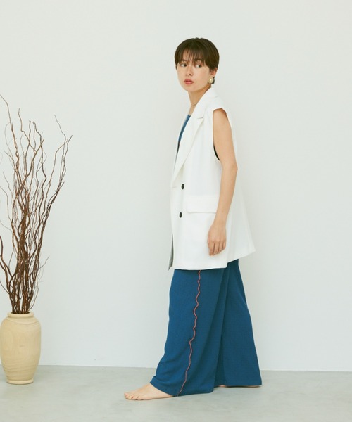 Happy John（ハッピージョン）の「bicolor mellow salopette/バイカラーメロウサロペット（サロペット/オーバーオール・レディース・ブラック/ブルー/グリーン・FREE）」の16枚目の写真