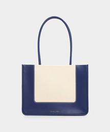 CHARLES & KEITH（チャールズ & キース）の「デイラー ラージキャンバストートバッグ / Daylla Large Tote Bag（トートバッグ・レディース）」