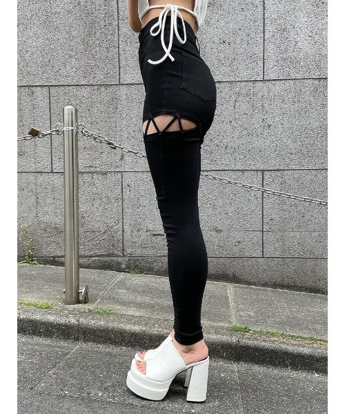 ENVYM(アンビー)の「カッティングラインジェギンス(その他パンツ・レディース・ブラック・M/S)」の12枚目の写真