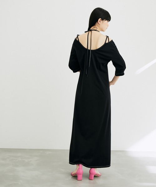 ADAM ET ROPE'（アダムエロペ）の「【MURRAL】Ivy half sleeve dress