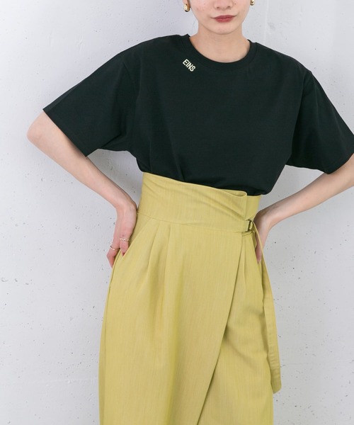 KBF(ケイビーエフ)の「ミニロゴTシャツ(Tシャツ/カットソー・レディース・ホワイト/ブラック/アイボリー/グリーン系その他・ONE)」の4枚目の写真