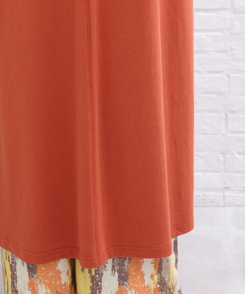 SHOO・LA・RUE(シューラルー)の「◆【洗える/接触冷感/SHOO ICE】ノースリーブワンピース(ワンピース・レディース・ブラック/チャコールグレー/ダークオレンジ・00)」の9枚目の写真