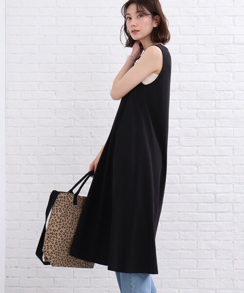 SHOO・LA・RUE(シューラルー)の「◆【洗える/接触冷感/SHOO ICE】ノースリーブワンピース(ワンピース・レディース・ブラック/チャコールグレー/ダークオレンジ・00)」の19枚目の写真