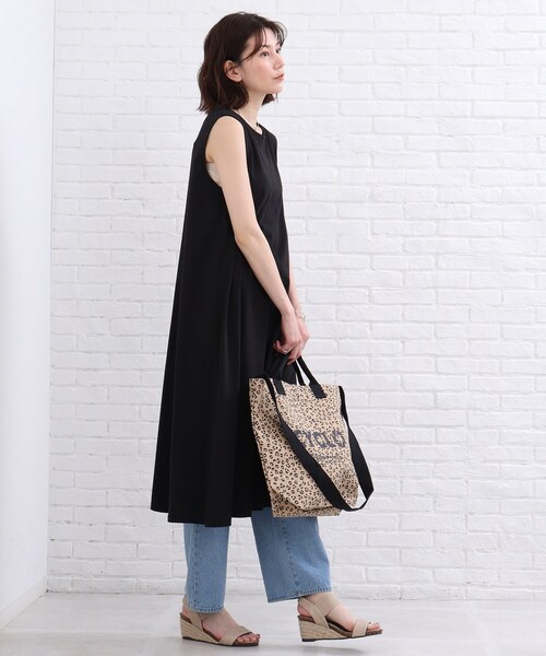 SHOO・LA・RUE(シューラルー)の「◆【洗える/接触冷感/SHOO ICE】ノースリーブワンピース(ワンピース・レディース・ブラック/チャコールグレー/ダークオレンジ・00)」の22枚目の写真