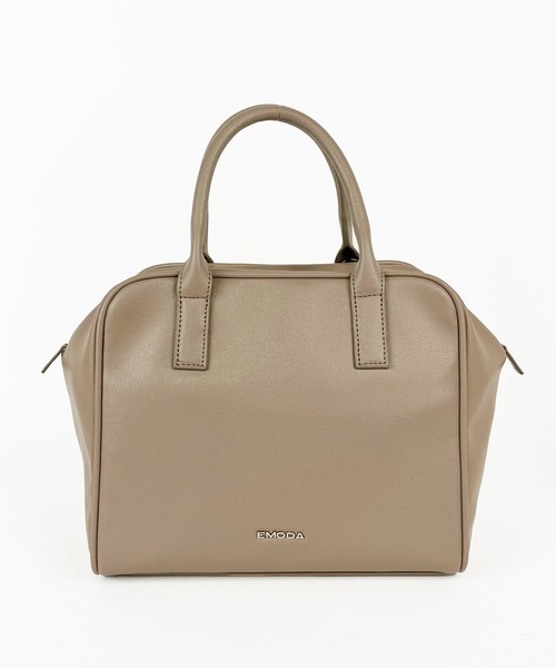 EMODA（エモダ）の「EMODA/エモダ　シボ/スムース切替２WAYボストン（ボストンバッグ・レディース・ベージュ系その他/ブラック・FREE）」の9枚目の写真
