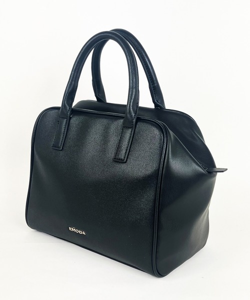 EMODA（エモダ）の「EMODA/エモダ　シボ/スムース切替２WAYボストン（ボストンバッグ・レディース・ベージュ系その他/ブラック・FREE）」の10枚目の写真