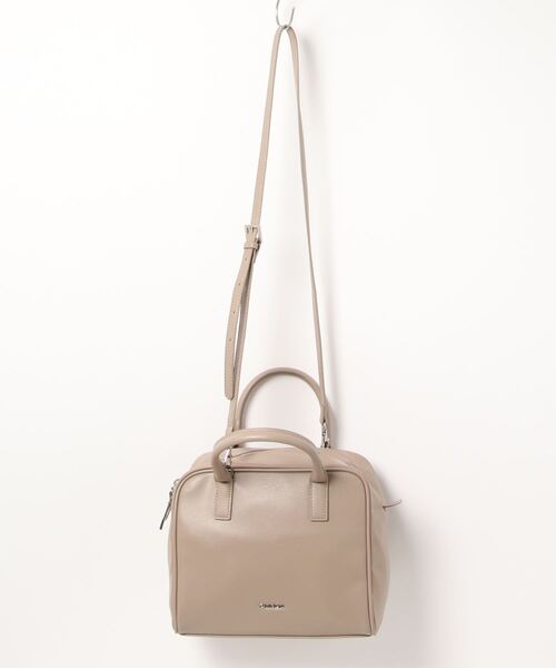 EMODA（エモダ）の「EMODA/エモダ　シボ/スムース切替２WAYボストン（ボストンバッグ・レディース・ベージュ系その他/ブラック・FREE）」の20枚目の写真