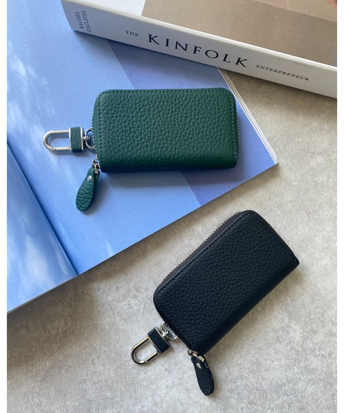 She's Closet（シーズクローゼット）の「本革ラウンドファスナースマートキーケース（キーケース/キーアクセサリー・レディース・ブラック/ダークグリーン/ベージュ/ネイビー/ピンク/ブルー/グレイッシュベージュ・FREE）」の18枚目の写真