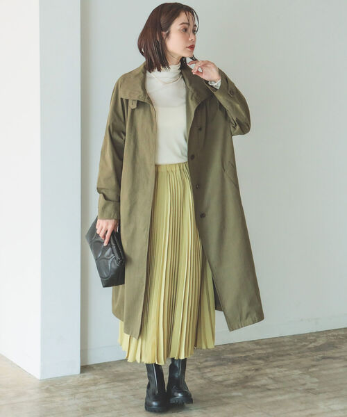 B:MING by BEAMS（ビーミングバイビームス）の「B:MING by BEAMS / べスト付き スタンド コート 22AW（その他アウター・レディース・ホワイト系/オリーブ・SMALL/MEDIUM）」の10枚目の写真