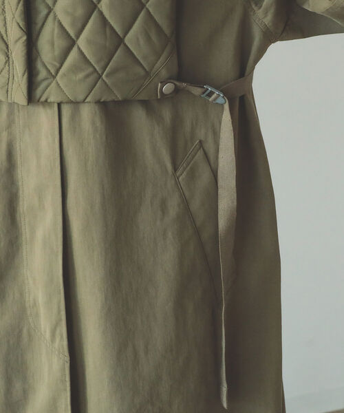 B:MING by BEAMS（ビーミングバイビームス）の「B:MING by BEAMS / べスト付き スタンド コート 22AW（その他アウター・レディース・ホワイト系/オリーブ・SMALL/MEDIUM）」の21枚目の写真