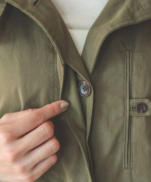 B:MING by BEAMS（ビーミングバイビームス）の「B:MING by BEAMS / べスト付き スタンド コート 22AW（その他アウター・レディース・ホワイト系/オリーブ・SMALL/MEDIUM）」の5枚目の写真