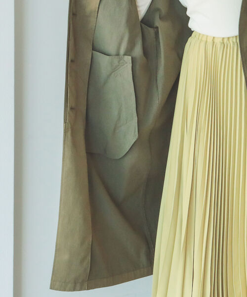 B:MING by BEAMS（ビーミングバイビームス）の「B:MING by BEAMS / べスト付き スタンド コート 22AW（その他アウター・レディース・ホワイト系/オリーブ・SMALL/MEDIUM）」の8枚目の写真