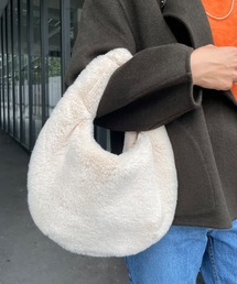 SHENERY | 【WEB限定カラー：パープル】フェイクファーバッグ(ハンドバッグ)