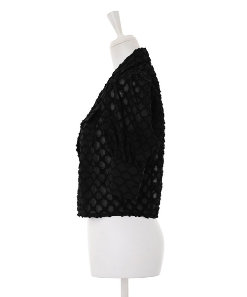 Narcissus（ナルシス）の「【Narcissus】ブロックショートジャケット（テーラードジャケット・レディース・ブラック/ホワイト・FREE）」の14枚目の写真