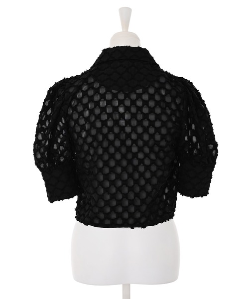 Narcissus（ナルシス）の「【Narcissus】ブロックショートジャケット（テーラードジャケット・レディース・ブラック/ホワイト・FREE）」の7枚目の写真