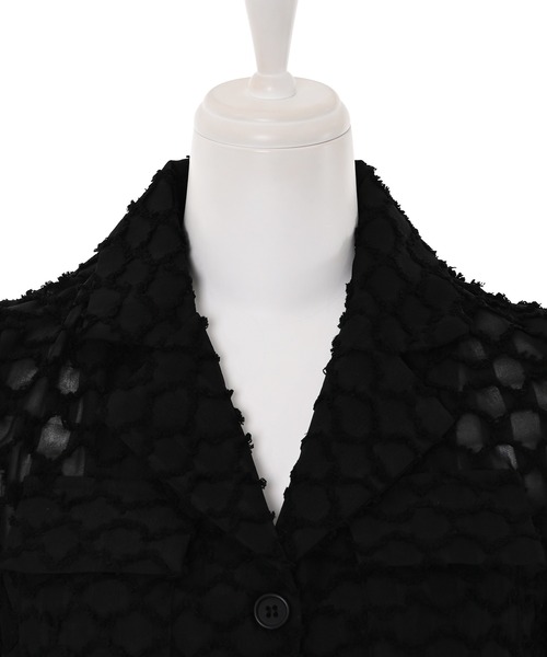 Narcissus（ナルシス）の「【Narcissus】ブロックショートジャケット（テーラードジャケット・レディース・ブラック/ホワイト・FREE）」の9枚目の写真