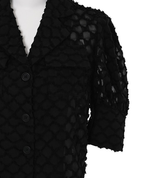 Narcissus（ナルシス）の「【Narcissus】ブロックショートジャケット（テーラードジャケット・レディース・ブラック/ホワイト・FREE）」の12枚目の写真