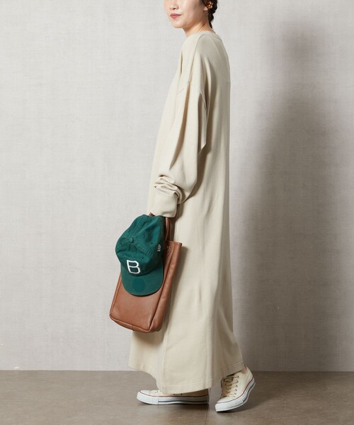 FREAK'S STORE（フリークスストア）の「【WEB限定】フレアマキシカラーニットワンピース（ワンピース・レディース・グレー/ブラック/ブラウン/ピンク/ナチュラル/オレンジ/グリーン・ﾌﾘ-）」の17枚目の写真