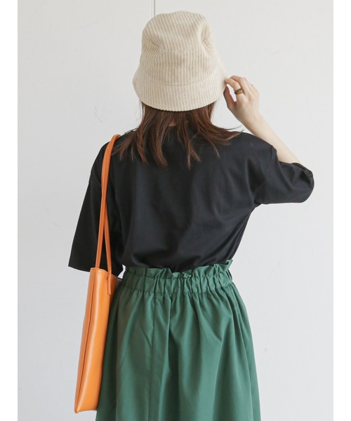 ehka sopo(エヘカソポ)の「ドッグロゴTシャツ(Tシャツ/カットソー・レディース・ブラック/オフホワイト/ピンク/グリーン・フリ-)」の21枚目の写真