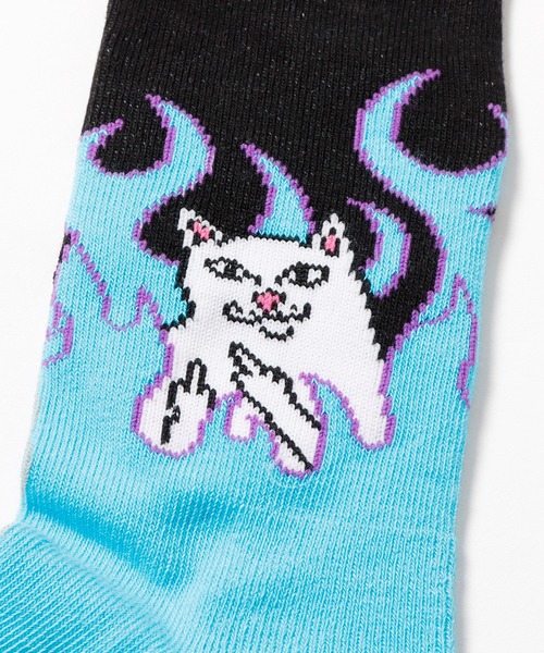 RIPNDIP（リップンディップ）の「RIPNDIP/リップンディップ Welcome To Heck Socks 靴下（ソックス/靴下・メンズ・ブルー・ONE SIZE）」の4枚目の写真