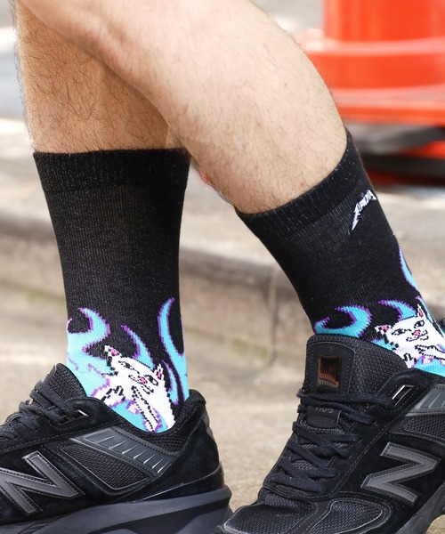 RIPNDIP（リップンディップ）の「RIPNDIP/リップンディップ Welcome To Heck Socks 靴下（ソックス/靴下・メンズ・ブルー・ONE SIZE）」の12枚目の写真