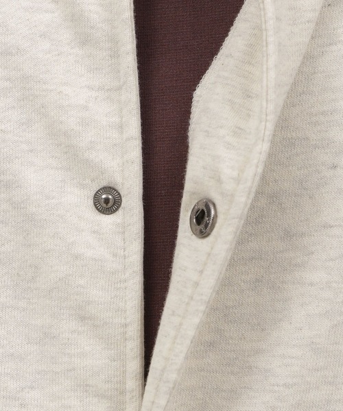 LAKOLE（ラコレ）の「裏毛スタジアムジャンパー / 125693（スタジャン・メンズ・オフホワイト/グリーン/ブラック・MEDIUM/X-LARGE/LARGE）」の17枚目の写真