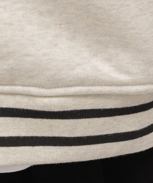 LAKOLE（ラコレ）の「裏毛スタジアムジャンパー / 125693（スタジャン・メンズ・オフホワイト/グリーン/ブラック・MEDIUM/X-LARGE/LARGE）」の7枚目の写真