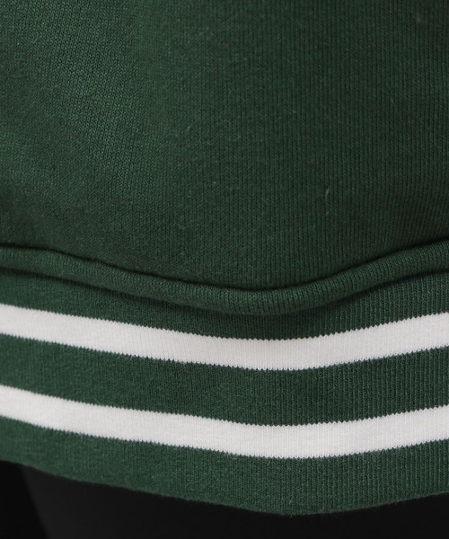 LAKOLE（ラコレ）の「裏毛スタジアムジャンパー / 125693（スタジャン・メンズ・オフホワイト/グリーン/ブラック・MEDIUM/X-LARGE/LARGE）」の15枚目の写真