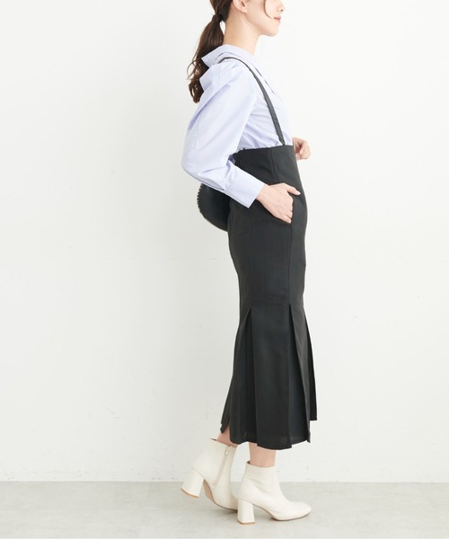 FREE'S MART（フリーズマート）の「◆ウエストシェイプパワーショルダーシャツ（シャツ/ブラウス・レディース・ブラック/ブルー/ホワイト・FREE）」の12枚目の写真