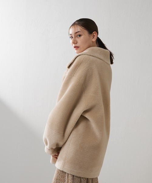 Lui's（ルイス）の「フェイクボアオーバージャケット（ブルゾン）」 - WEAR