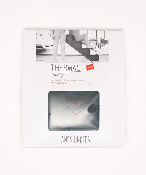 HANES（ヘインズ）の「【HANES/ヘインズ】UNDIES　ウエストゴムサーマルパンツ レディース（その他アンダーウェア/インナー・レディース・ブラック/グレー/グリーン・FREE）」の4枚目の写真