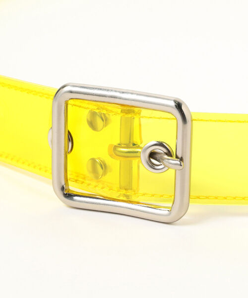 International Gallery BEAMS（インターナショナルギャラリービームス）の「IG / PVC ハトメベルト（ベルト・メンズ・イエロー/ブルー/その他・MEDIUM/LARGE）」の4枚目の写真