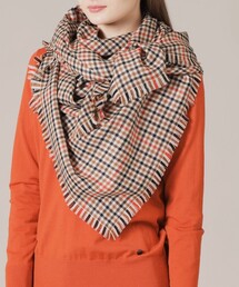 MACKINTOSH LONDON | ガンクラブチェックカシミヤシルクスクエアストール(ストール/ショール)