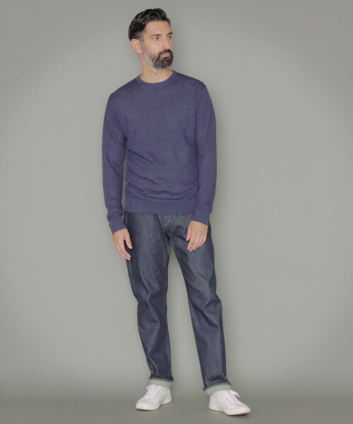 MACKINTOSH LONDON（マッキントッシュ ロンドン）の「イタリアンケーブルニット（ニット/セーター・メンズ・ブルー系その他7/ブラウン系その他5/グリーン系その他5・M/L/XL）」の4枚目の写真