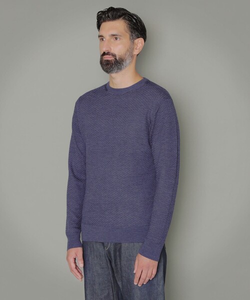 MACKINTOSH LONDON（マッキントッシュ ロンドン）の「イタリアンケーブルニット（ニット/セーター・メンズ・ブルー系その他7/ブラウン系その他5/グリーン系その他5・M/L/XL）」の7枚目の写真