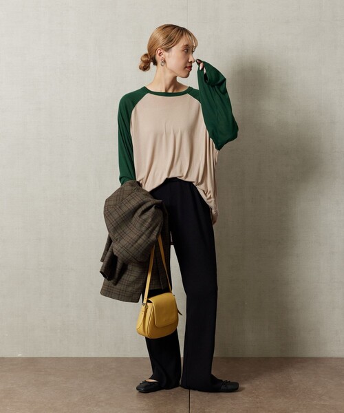 FREAK'S STORE（フリークスストア）の「【WEB限定】セルフカットリブフレアパンツ（その他パンツ・レディース・ブラック/ブラウン/ピンク/グリーン/ナチュラル・ﾌﾘ-）」の21枚目の写真