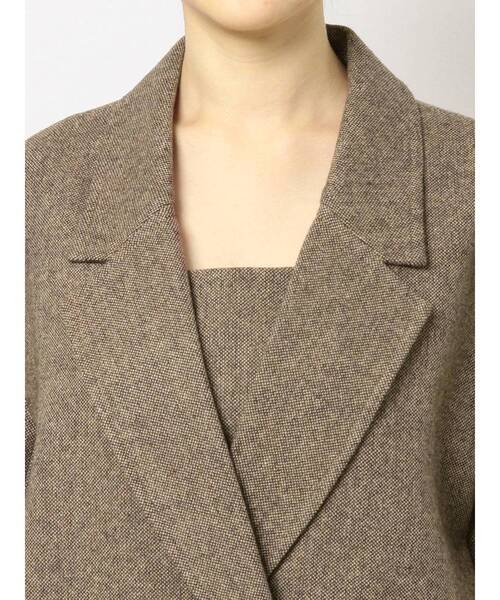 EVRIS(エヴリス)の「オーバーサイズツイードジャケット【セットアップ着用可能】(テーラードジャケット・レディース・ブラック/パープル/ブラウン・FREE)」の19枚目の写真