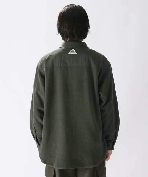 ニコアンド　[CITY CREEK]フリースナイロンPKシャツ　Lサイズ ニコアンド [CITY CREEK]フリースナイロンPKシャツ Lサイズ - メルカリ