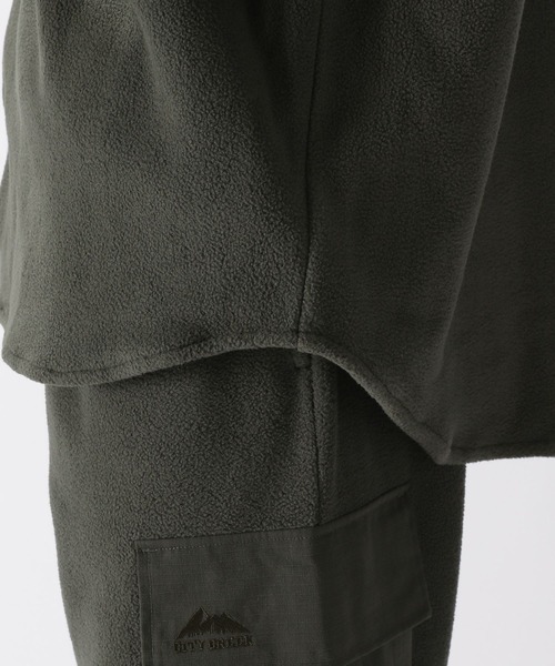 ニコアンド　[CITY CREEK]フリースナイロンPKシャツ　Lサイズ ニコアンド [CITY CREEK]フリースナイロンPKシャツ Lサイズ - メルカリ