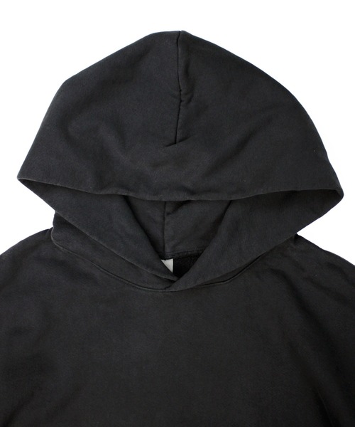 LOS ANGELES APPAREL(ロサンゼルスアパレル)の「Los Angeles Apparel ヘビー フリース フーディー プルオーバー 14オンス ガーメントダイ (MADE IN USA)(パーカー・メンズ・ストーン/ブラック・X-LARGE/LARGE/MEDIUM)」の5枚目の写真