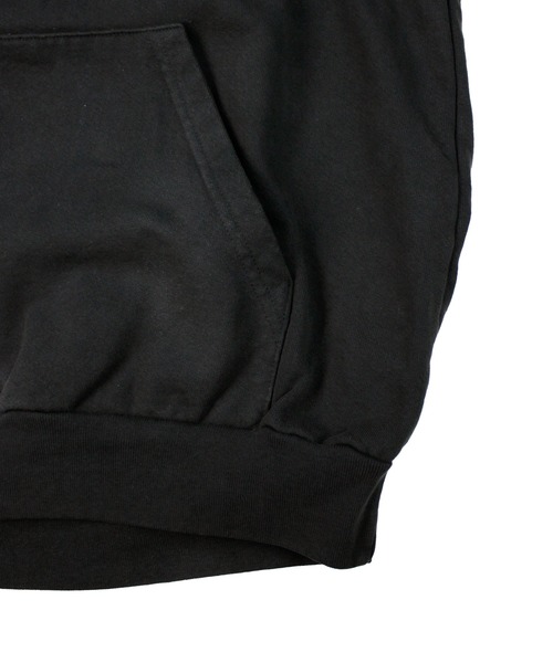 LOS ANGELES APPAREL(ロサンゼルスアパレル)の「Los Angeles Apparel ヘビー フリース フーディー プルオーバー 14オンス ガーメントダイ (MADE IN USA)(パーカー・メンズ・ストーン/ブラック・X-LARGE/LARGE/MEDIUM)」の7枚目の写真