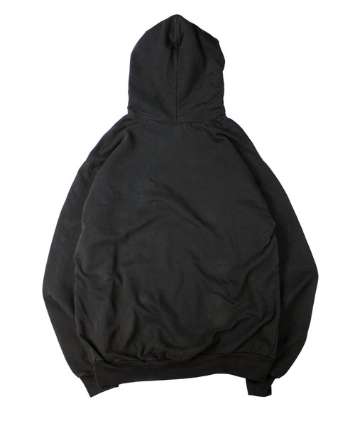 LOS ANGELES APPAREL(ロサンゼルスアパレル)の「Los Angeles Apparel ヘビー フリース フーディー プルオーバー 14オンス ガーメントダイ (MADE IN USA)(パーカー・メンズ・ストーン/ブラック・X-LARGE/LARGE/MEDIUM)」の4枚目の写真