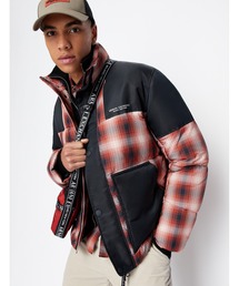 ARMANI EXCHANGE | 【A|X アルマーニ エクスチェンジ】チェックデザイン　パファージャケット(ダウンジャケット/コート)