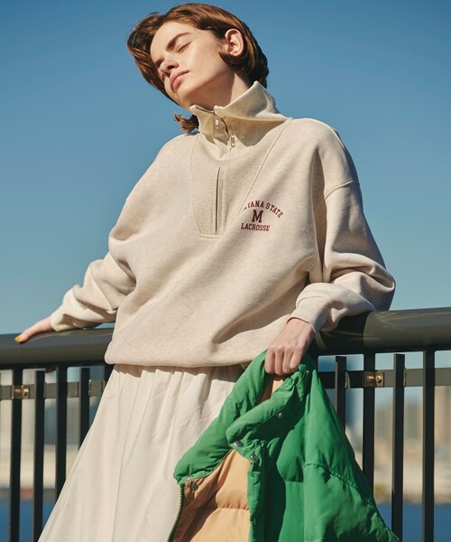 FREAK'S STORE（フリークスストア）の「ワンポイントロゴハーフZIP